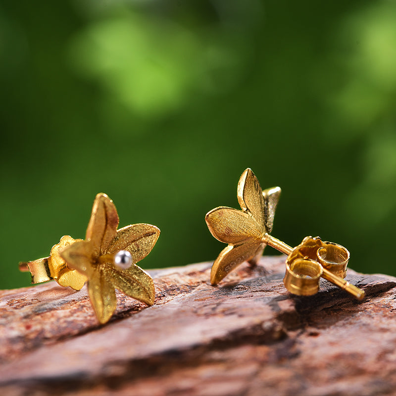 Minimalist Lily Studs