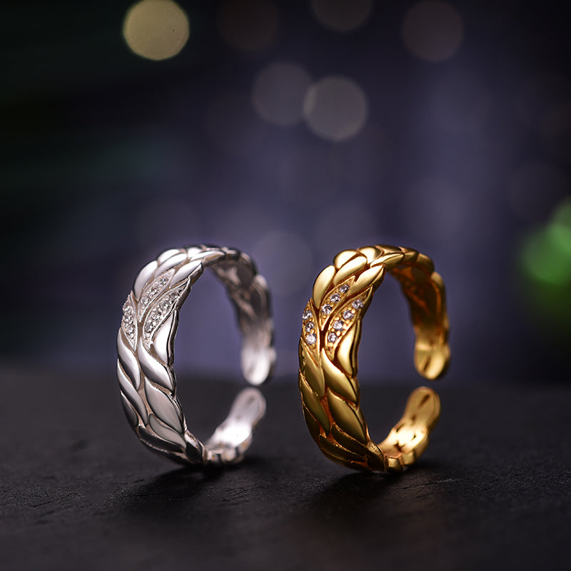 Studded Nettle Ring - Gold