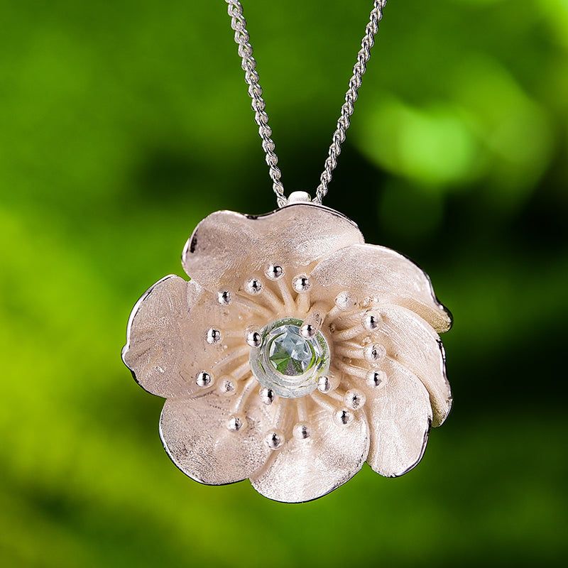 Anemone Flower Necklace | Women's Flower Necklace | Parure by Asma