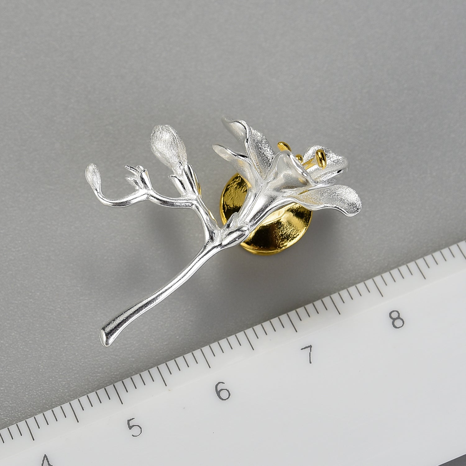 Elegant Freesia Flower Brooch.jpg