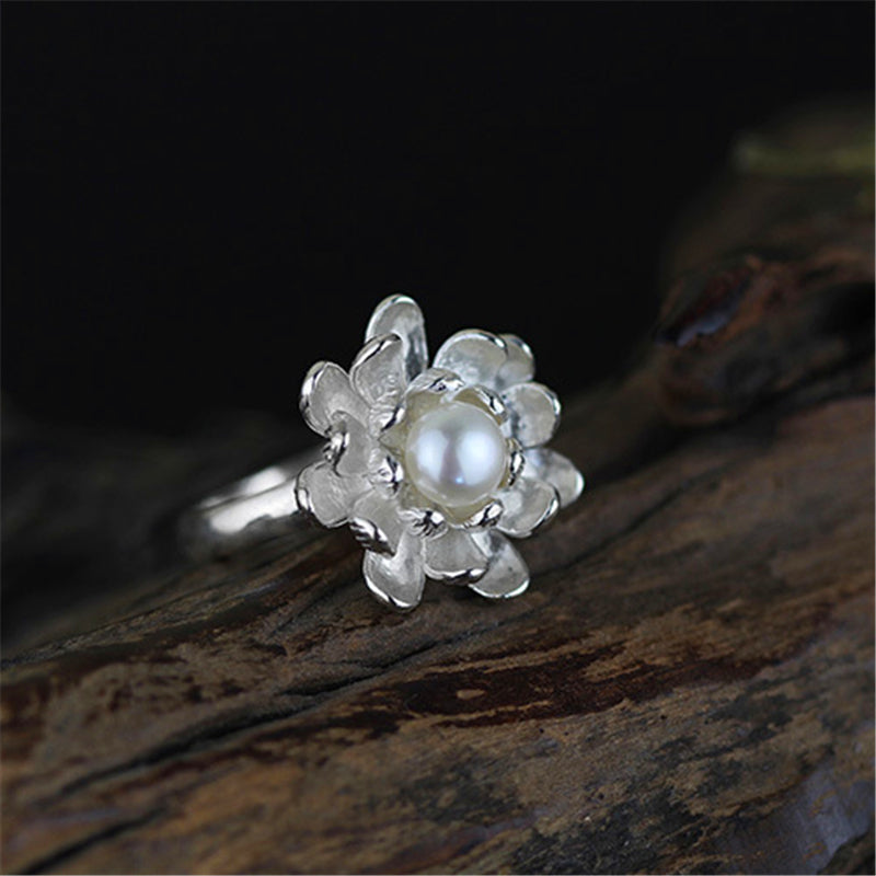 Silver Lotus Ring | Blooming Lotus Ring | Parure by Asma