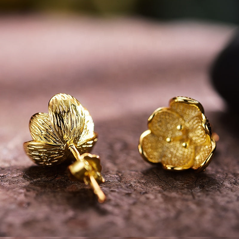 Begonia Flower Studs | Cute Flower Studs | Parure by Asma