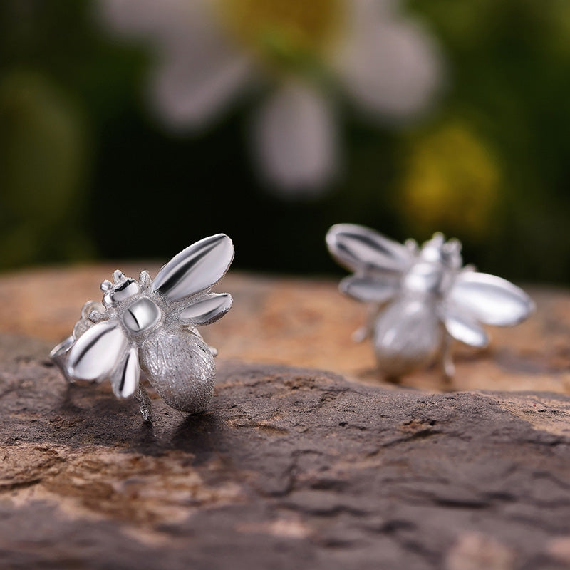 Baby Bee Stud Earrings | Adorable Bee Studs | Parure by Asma