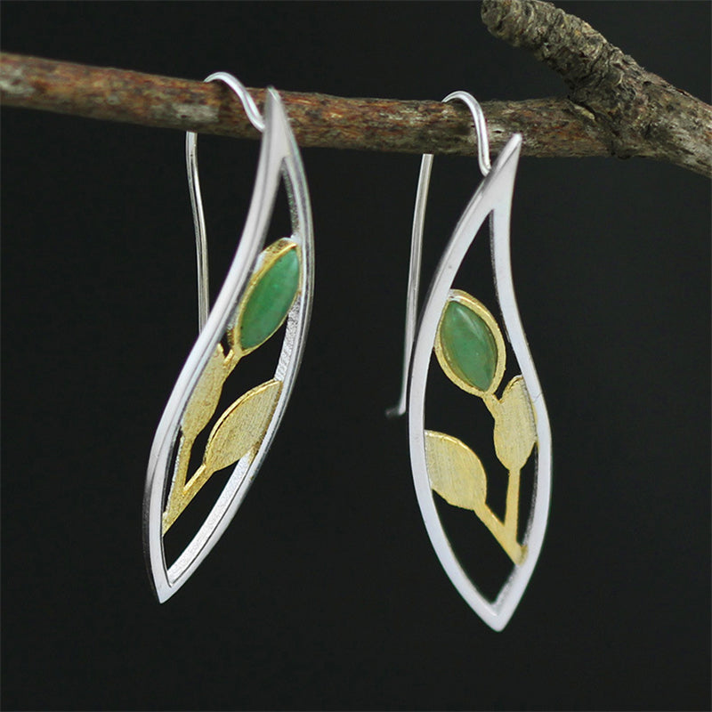 Women's Leaf Earrings | Air Leaf Earrings | Parure by Asma