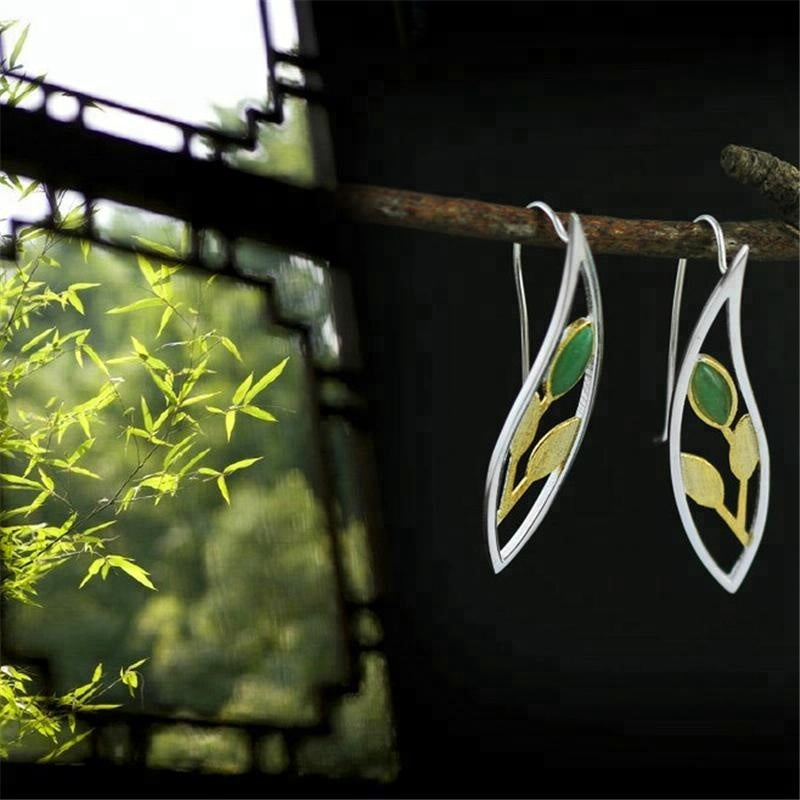 Women's Leaf Earrings | Air Leaf Earrings | Parure by Asma