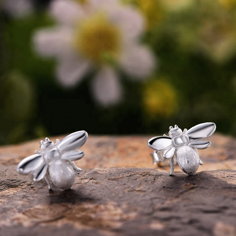 Baby Bee Stud Earrings | Adorable Bee Studs | Parure by Asma