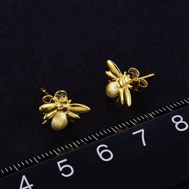 Baby Bee Stud Earrings | Adorable Bee Studs | Parure by Asma