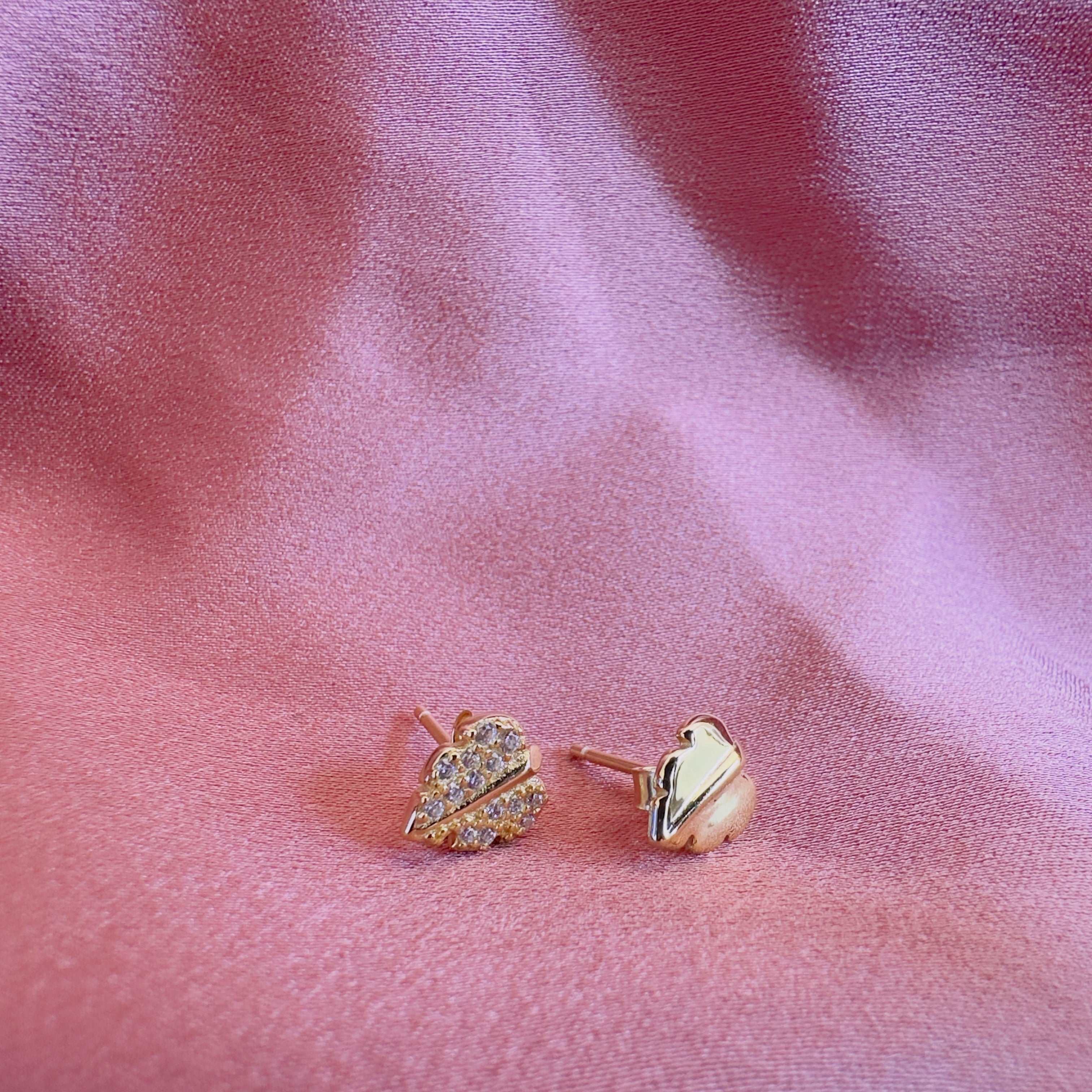 Jewelled Leaf Studs