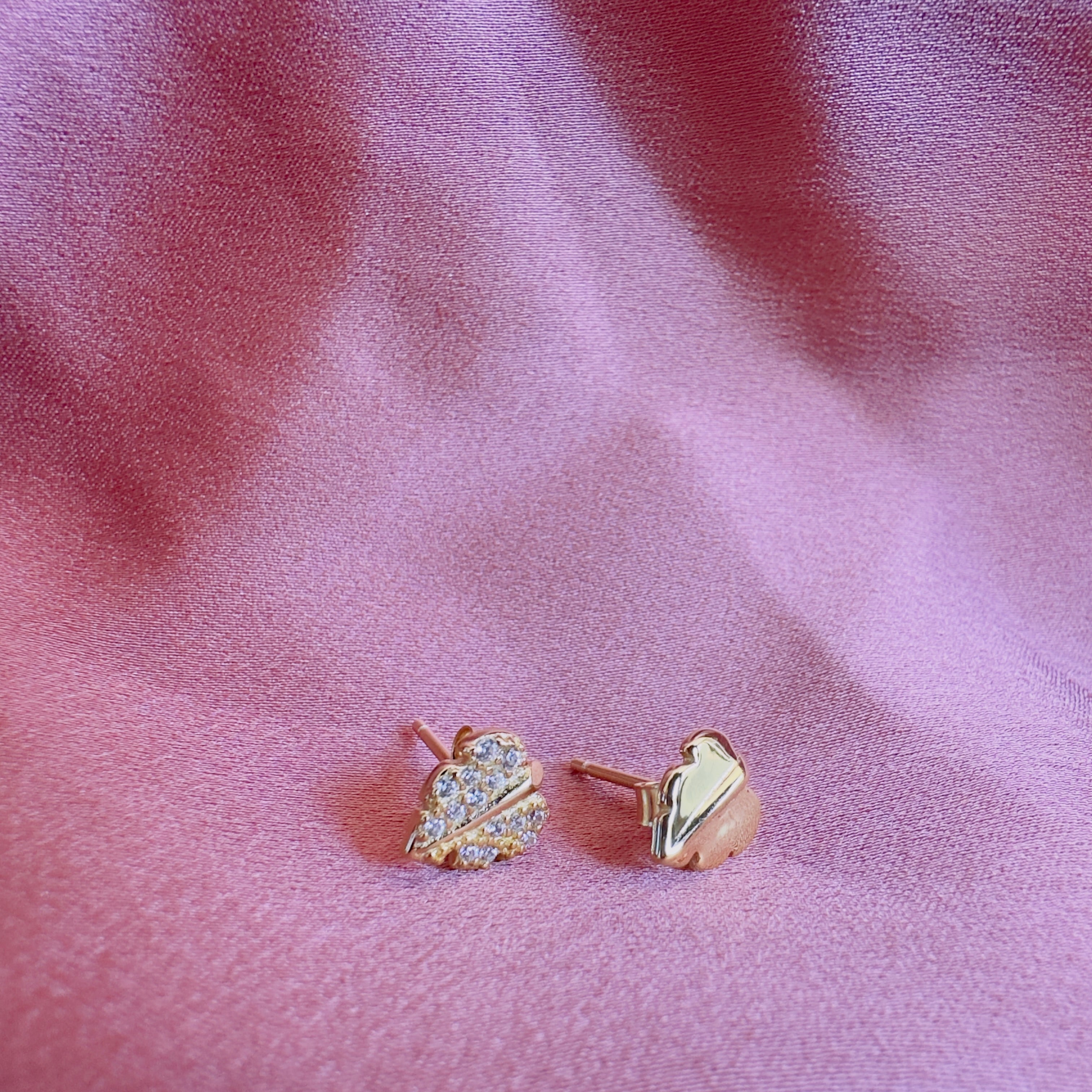 Jewelled Leaf Studs