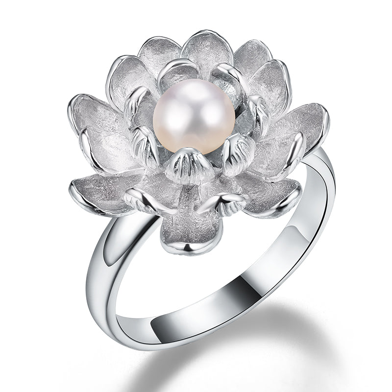 Silver Lotus Ring | Blooming Lotus Ring | Parure by Asma